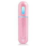 YUNYILAN Nano Facial Mister, Portable Mini Cool Mist Facial Steamer Moisturizing Hydrating Face Sprayer for Skin Care, Makeup, Cleaning Pores，Eyelash Extensions，Summer Cool (Pink)