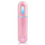 YUNYILAN Nano Facial Mister, Portable Mini Cool Mist Facial Steamer Moisturizing Hydrating Face Sprayer for Skin Care, Makeup, Cleaning Pores，Eyelash Extensions，Summer Cool (Pink)