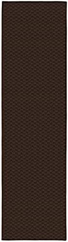 Garland Rug Medallion 3-Feet by 12-Feet Area Rug Large Runner Chocolate