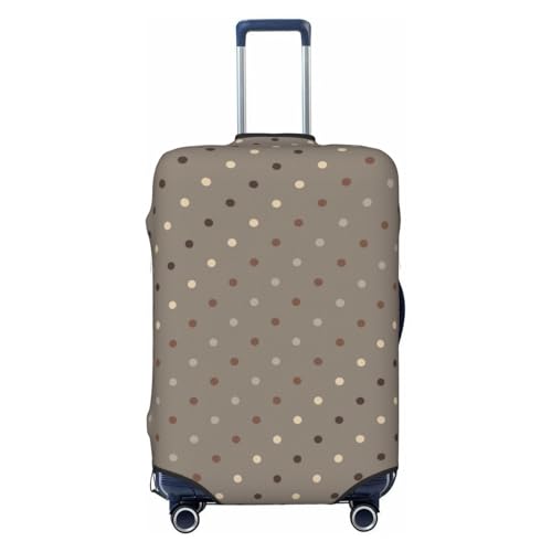 Luggage Cover Protector - Taupe Polka Dot Print C Suitcase Covers for Luggage Fit 29-32 Inch Suitcase