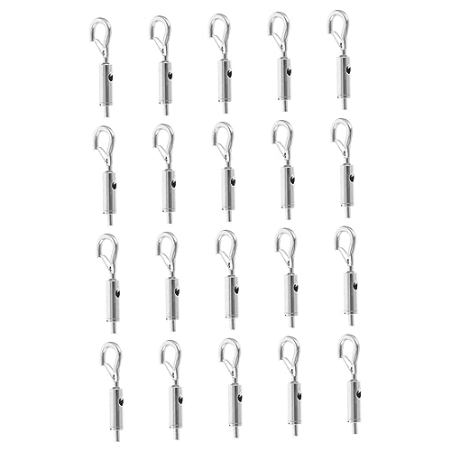VILLFUL 20pcs Turnbuckle for Wire Tension Silver Wire Hanger Wire Rope Hanger Rope Tensioner Copper