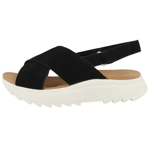 Clarks Dashlite Wish, Sandalia Mujer, Black SDE, 37 EU