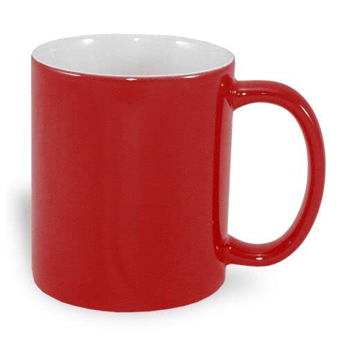 Simply Creative11OZ Colour Changing Sublimation Mug Glossy RED, Multi, One Size
