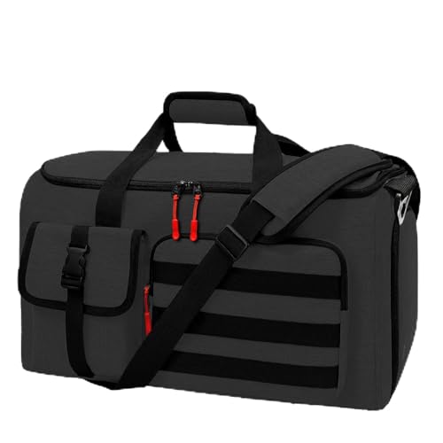 Garment Duffle Bags for Travel, HOMQUIET Convertible Garment Duffel Bag, All YKK Zippers Carry On Garment Bags, 2 in 1 Hanging Waterproof Suit Travel Bag with Shoe Compartment, for Men Women, Black