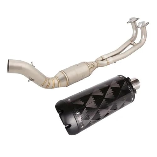 Sistema de escape completo para Yamaha TMAX 530 de acero inoxidable con DB Killer 2017-2019