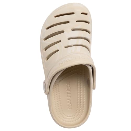 Image of Nautica Kids Clog Sandals - Slip-On Lightweight Water Shoes with Adjustable Heel Strap - Comfortable EVA Slip-Resistant Clogs for Boys & Girls - Toddler & Youth Sizes