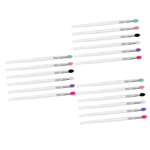 FOMIYES 3sets Makeup Eyeshadow Brush Silicone Head Big Applicator for Cosmetics Set for Women 6pcs*3