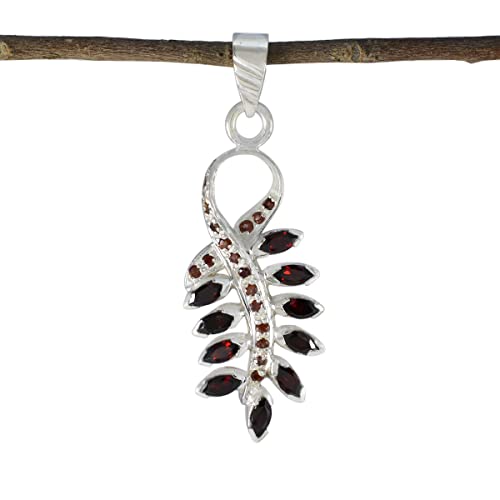 Pendentif bijoux en argent et grenat, le cadeau idéal pour fille