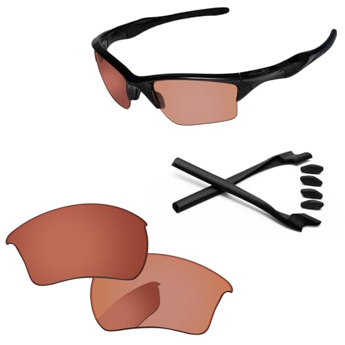 Image of Replacement Lenses & Rubber Kits for Oakley Half Jacket 2.0 XL OO9154 62mm - Precise Fit, UV Block, Impact Resistant