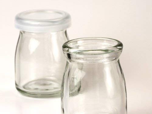 Amazon.co.jp: ミルクボトル 90cc (無地) 20個入 蓋付き プリン