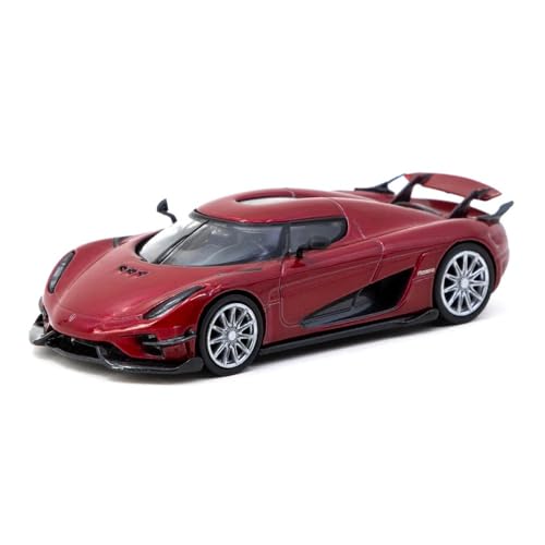 Diecast Model Car Compatible with Tarmac Works 1:64 Koenigsegg Regera Red Metallic Global64 Series T64G-TL017-RE