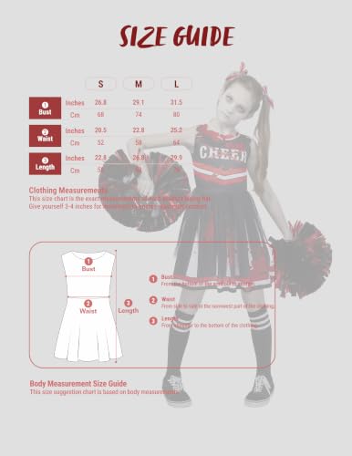 Disfraz de animadora zombie para niñas 8-10 años miniatura 6