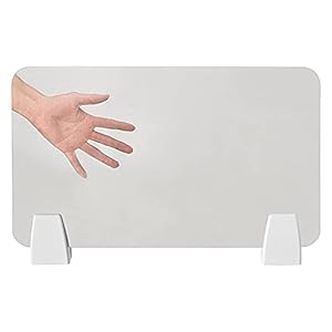 Clapboard Clip Office Desktop Baffle Tafel Separator Acryl Scherm Board Desktop Partition Board Test Baffle Mobile Screen Clip Zoneringsbenodigdheden (Color : Transparent Gray, Size : 30 * 50cm)