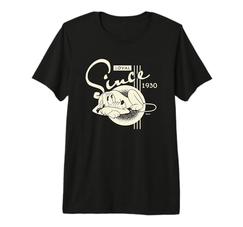 T-shirt Pluto Disney 100 premium en coton au style retro vintage raffiné