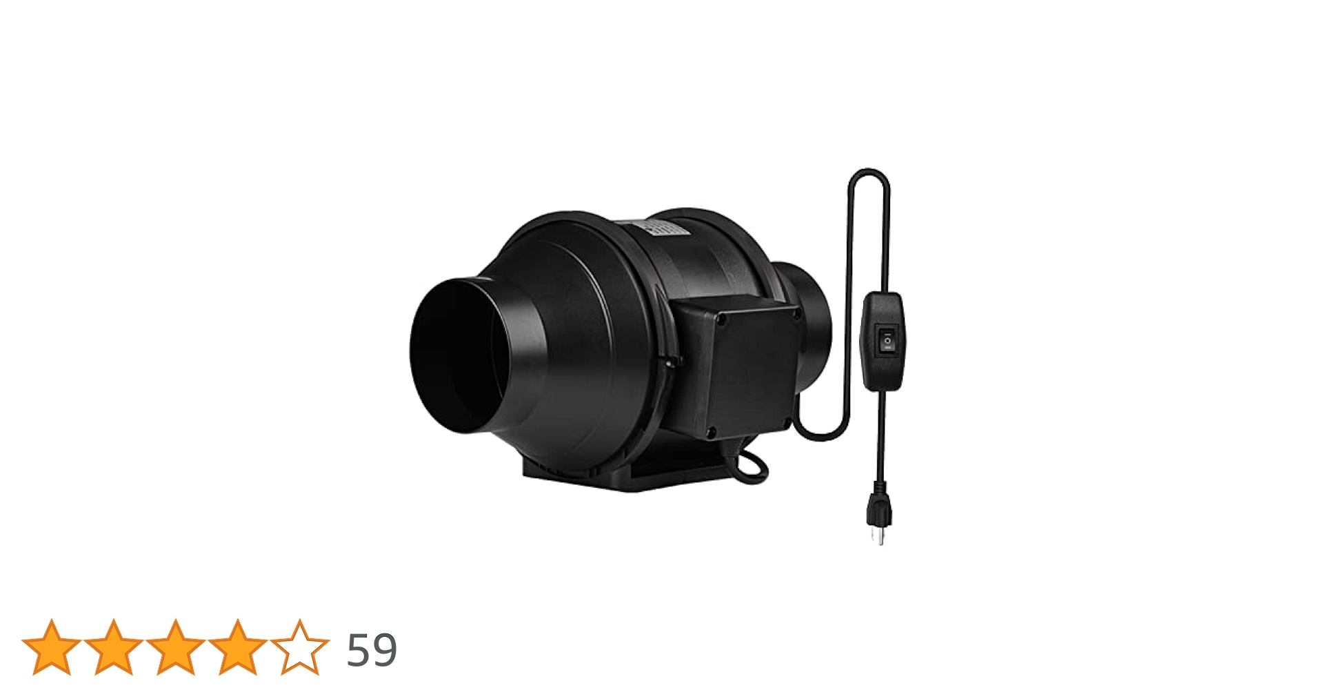 Amazon.co.jp: Sidvkut ダクトファン 100mm ダクト用換気扇 強力