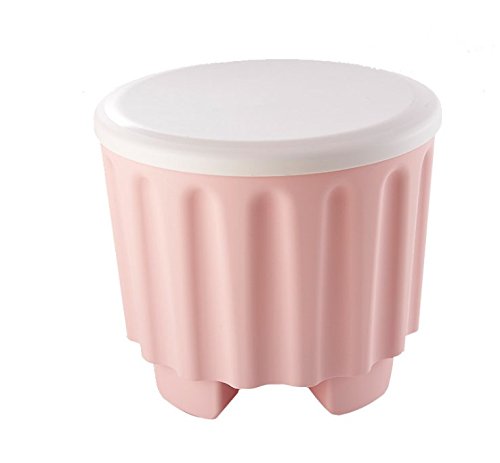 Maxiliving Sitzhocker Sitztruhe Sitzwürfel Aufbewahrungsbox mit Stauraum Farbauswahl (Rosa) Cover