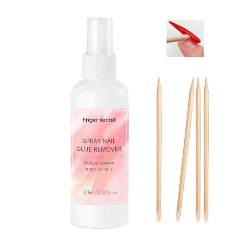 Gadcrystal Spray Nail Glue Remover Debonder 2FL.OZ for Press on Nails,Nail Glue Debonder Nail Remover For Press On Nail, Easily & Quickly Remove Fake Nail Tips Fake Nail Remover