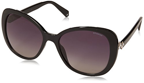 Polaroid Sunglasses Women's PLD4063/S/X Cat-Eye Sunglasses, Black, 56 mm