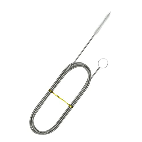 LIUGOU 1PC 39Inch/60 Inch Long Pipe Cleaner Flexible Tube Cleaning Brush Fridge Cleaning Tool,Stainless Steel Kitchen Drain Tube Cleaning Brushes Sink Fridge Skinny Pipe Drain Dredge Cleaning Tool