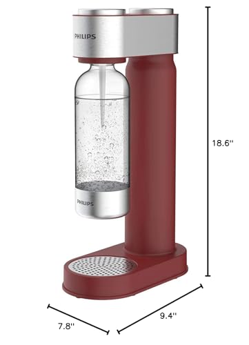 Image of Philips Sparkling Water Maker Soda Maker Soda Streaming Machine for Carbonating with 1L Carbonating Bottle, Seltzer Fizzy Water Maker, with 60L CO2 Carbonator