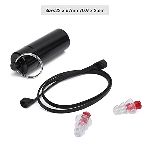 Muziek oordopje, herbruikbare oordopjes 22x67mm rood voor live muziek - Image 7