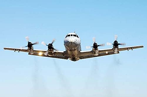 Navy P-3 / P3-C Orion Aircraft in Flight 12x18 Photograph Photo Print