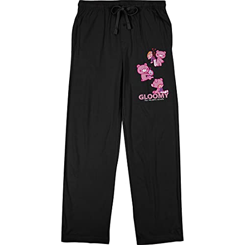 Bioworld Gloomy Bear 3 Men's Black Sleep Pajama Pants