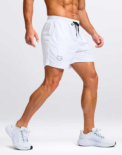 Image of G Gradual Men's Athletic Workout Shorts with Pockets 5 inch /7 inch /9 inch Lightweight Quick Dry Gym Basketball Running Shorts for Men
