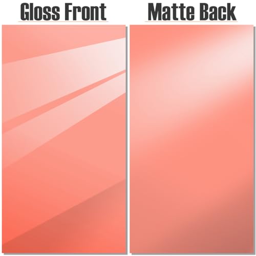 Image of 2pack Pastel Cell Cast Acrylic Sheets Watermelon Pink 1 /8inch (3mm) 7.87x11.8 200x300mm Glossy Matte Laserable Plexiglass Sheets Plasitc Board for Laser Cutting Engraving