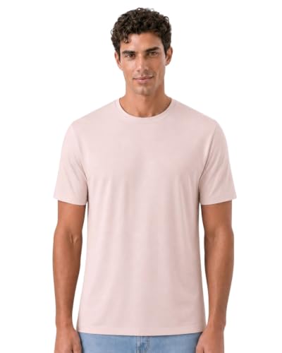 Image of Wellbi Bamboo Men's Tshirt - Ultra-Soft, Breathable & Sustainable | Premium Cotton Blend for Supreme Comfort | Stylish & Eco-Friendly T-Shirt for Men | Tshirt Men Cotton