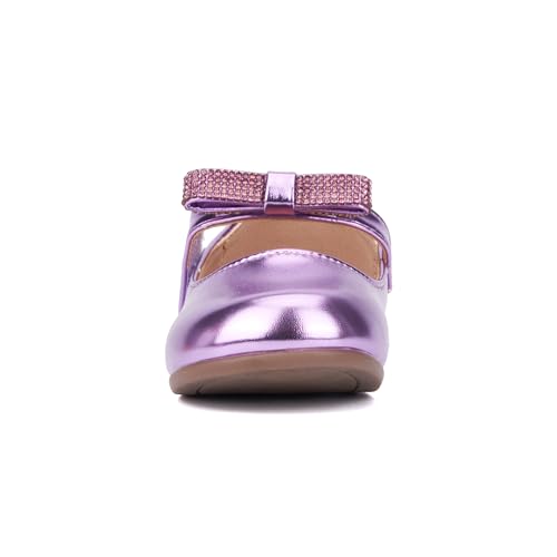 Olivia Miller Girls Toddler Crystal Clear Maryjane, Round Toe Flats, Thermoplastic Rubber Outsole4
