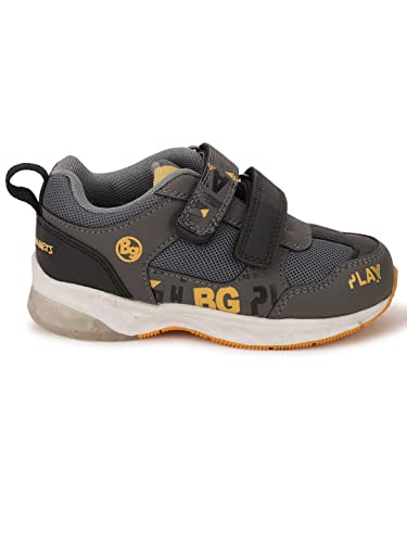Image of Bubblegummers Boys Ocean Charcoal Grey Casual Shoes