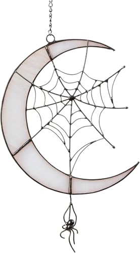 Halloween Stained Glass Window Hanging Suncatcher for Windows Panels Genuine