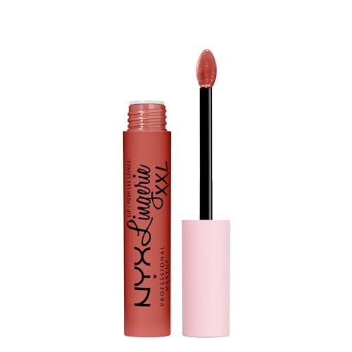 NYX Professional Makeup Rouge à Lèvres Liquide Mat Lip Lingerie XXL, Longue Tenue, Formule Vegan,...