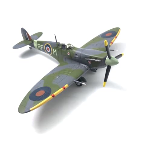 TECKEEN Alloy WWII British Spitfire Fighter Aircraft Supersonic Fighter Model Aircraft Model 1:72 Model Simulation Science Exhibition Model