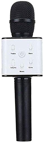 CARROVIL RFV7 Bluetooth Wireless Karaoke Mike Compatible with Redmi Y1 Lite and Other Functions Like Echo, Treble, Bass, Etc