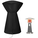 Andacar Patio Heater Cover for Cuisinart COH-500 Portable Tabletop Heater, Waterproof Outdoor Table Heater Cover Electric Heaters Storage Covers - 17"DΓ25"H, Black