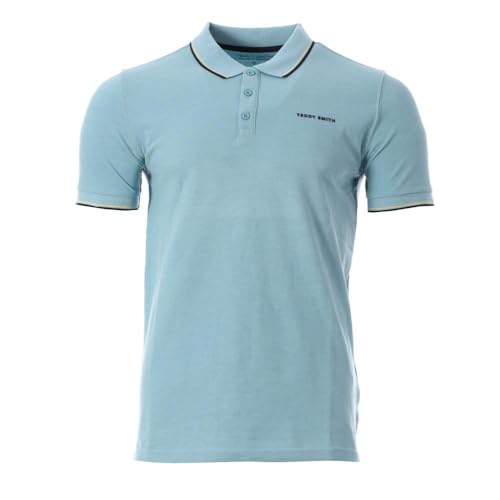 Polo noir homme Teddy Smith Pasian 2 idéal pour le bureau et les sorties