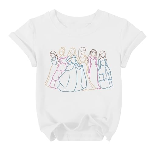 Image of Magical Girl Shirt Cute Snacks Graphic Tee Toddler Kids Girls Holiday Short Sleeve Outfits Tops 3-10 Years