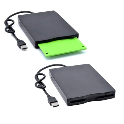 BRIGHTFUFU Portable Floppy Diskette Drive 2.0 External Drive for 3.5 Diskettes Compatible 10