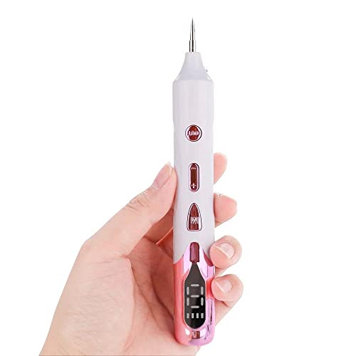 Aravli Laser Freckle Spot Dot Mole Remover for Face Beauty Equipment Tattoo Plasma Mole Removal Pen Tool Machine for Women (Pink)