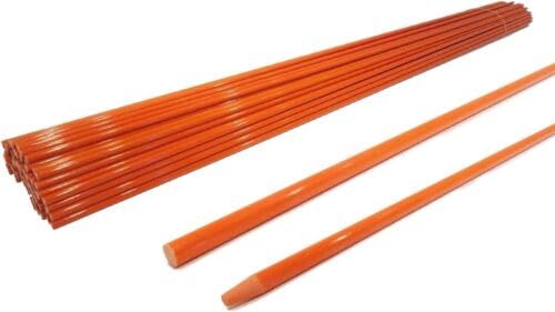 Marcadores para entrada de vehículo FOLIAGE (paquete de 100) naranja de 1/4" x 48" para nieve y niebla miniatura 1