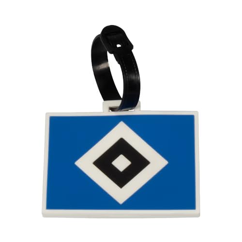Hamburger SV HSV Étiquette de bagage Losange 8,9 x 6,5 cm Polyester