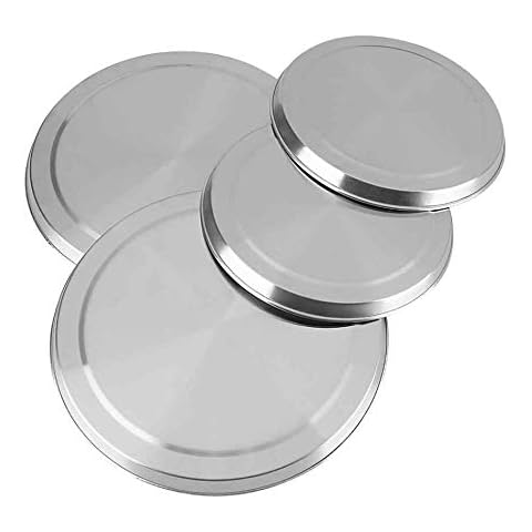 4Pcs/Set Stainless Steel Stove Top Burner Covers Round Barbecue Grill Gas Burner Protective Cover Kitchen Cooker Cover Cover
