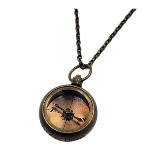 Stanley London Engraved Antique Brass Working Compass Necklace | Personalized Gift for Her, Women, Wife, Girlfriend, Daughter, Niece, Adventurer, Traveler2