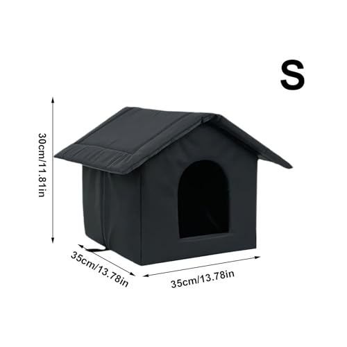 Niche pour chat errant imperméable et cabane extérieure pour animaux de basse-cour - 6
