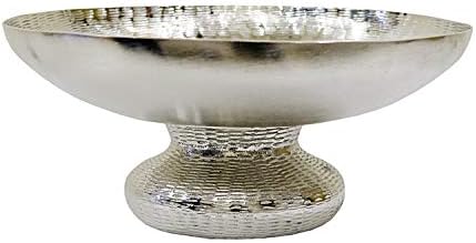 KDH Decorative Food Safe Disc Platter || Small Serving Platter's for Dry Fruit's || Snacks || Salads || Center Table or for Decoration || Size- 5.5"x12.5" || Pack of 1