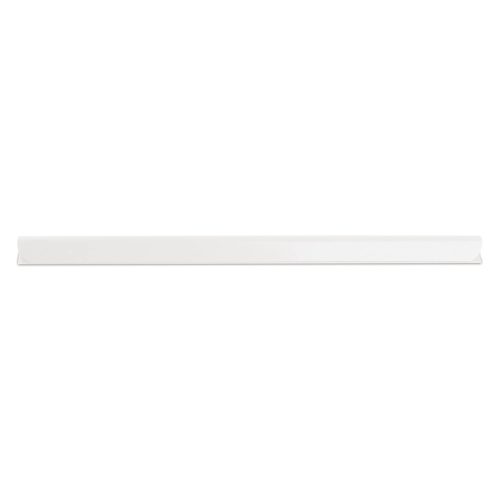 DONAU Universal Spine Bars/Pack of 10 / DIN A4 / 4 mm for 40 Sheets/Clamping Strip for Privacy Screen Strips/Mounting Clips/PVC Plastic/White