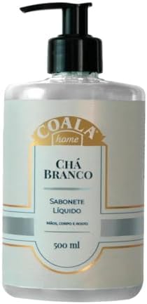 Coala Sabonete Liquido Maos e Corpo Limpa Hidrata Perfuma 500ml Cha Branco