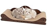 【Format XXL & Idéal pour Maisons Multi-Chats】 Avec sa longueur généreuse de 78 cm, ce grand griffoir est conçu pour répondre aux besoins des foyers accueillant plusieurs chats. Sa surface de grattage et de repos est assez spacieuse pour que deux ou trois chats puissent l'utiliser simultanément, favorisant une cohabitation harmonieuse.